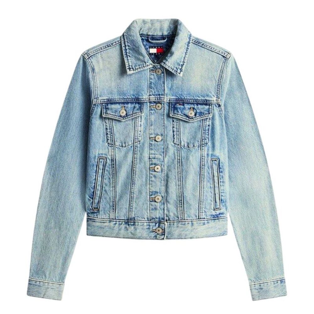 Tommy Jeans Womens/Ladies Relaxed Fit Trucker Jacket / Light Denim